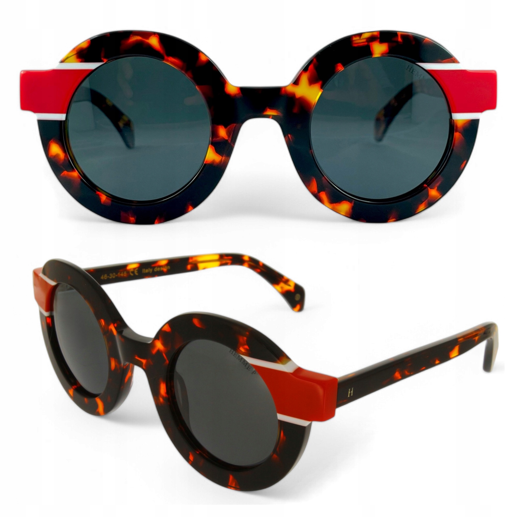 Dámské sluneční brýle s polarizací Filtr UV400 Kulaté Hemme