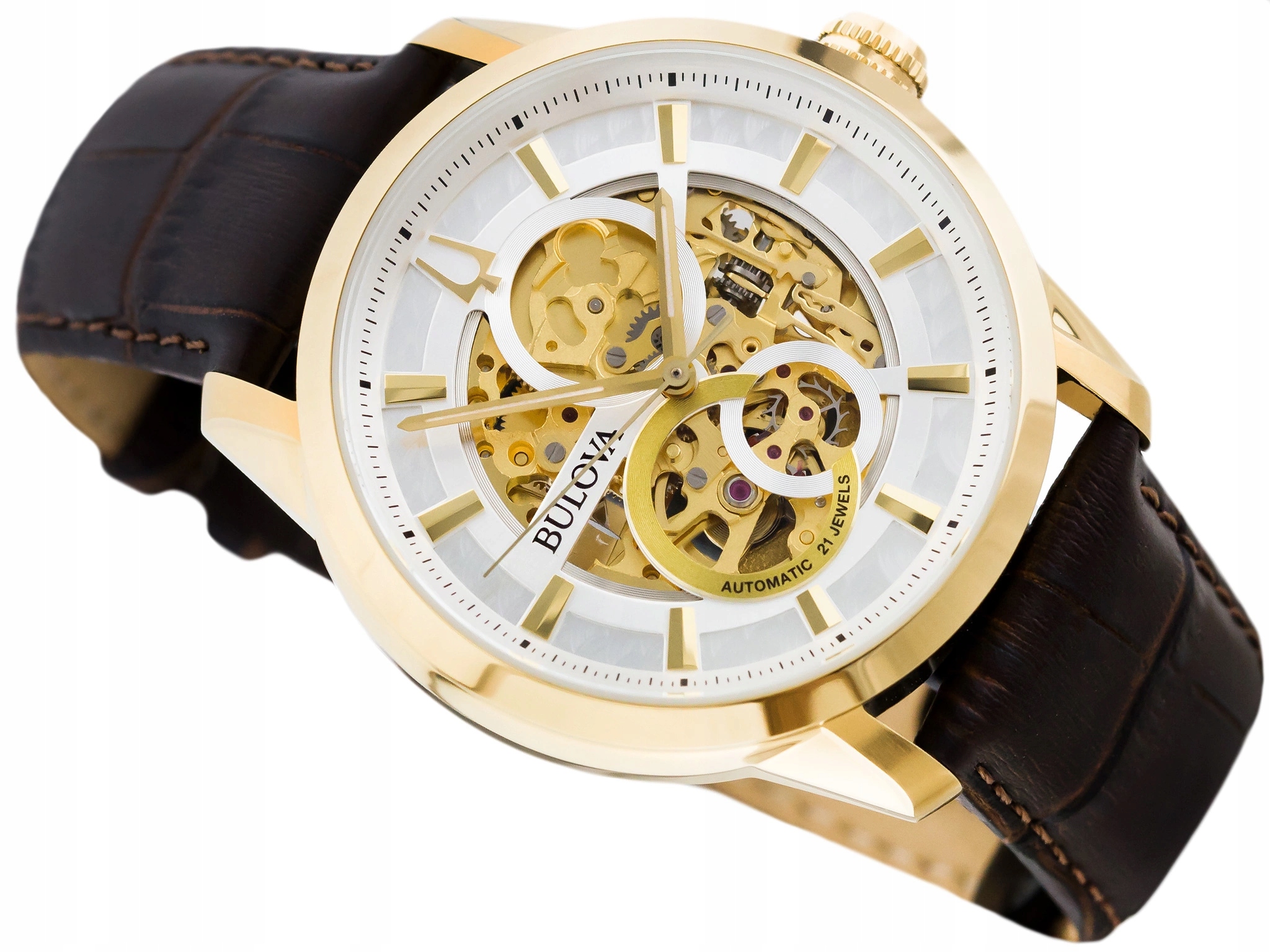 Pánské Hodinky Bulova 97A138 S Automatickým Otevřeným Srdcem