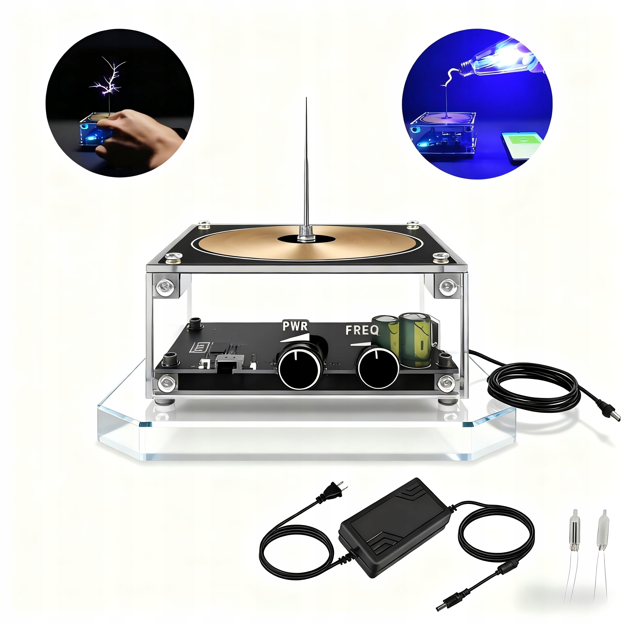 Bluetooth Tesla Coil Music Plazmový reproduktor Touchable Vědecké experimenty
