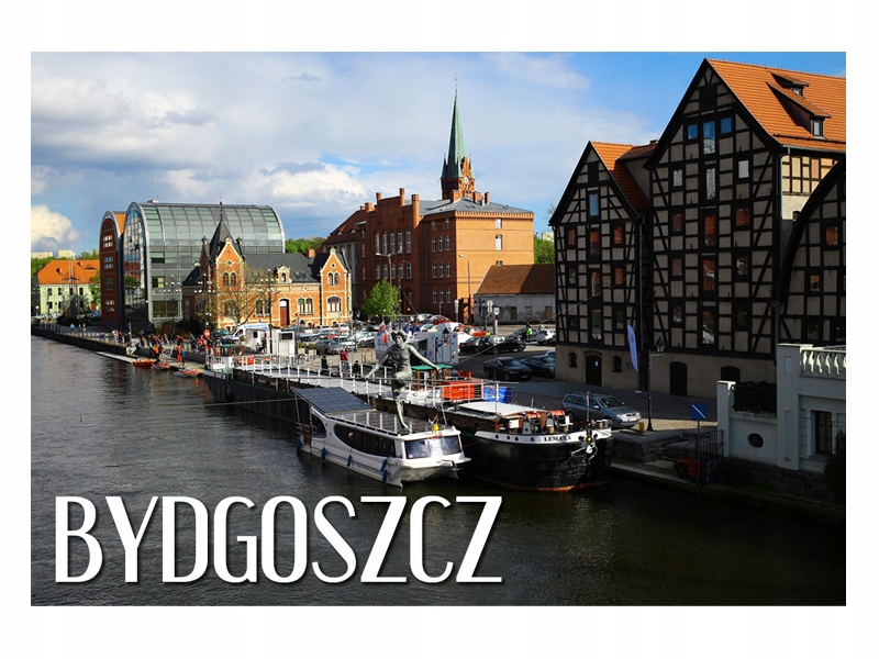 

Bydgoszcz Panorama Rzeka Magnes na lodówkę