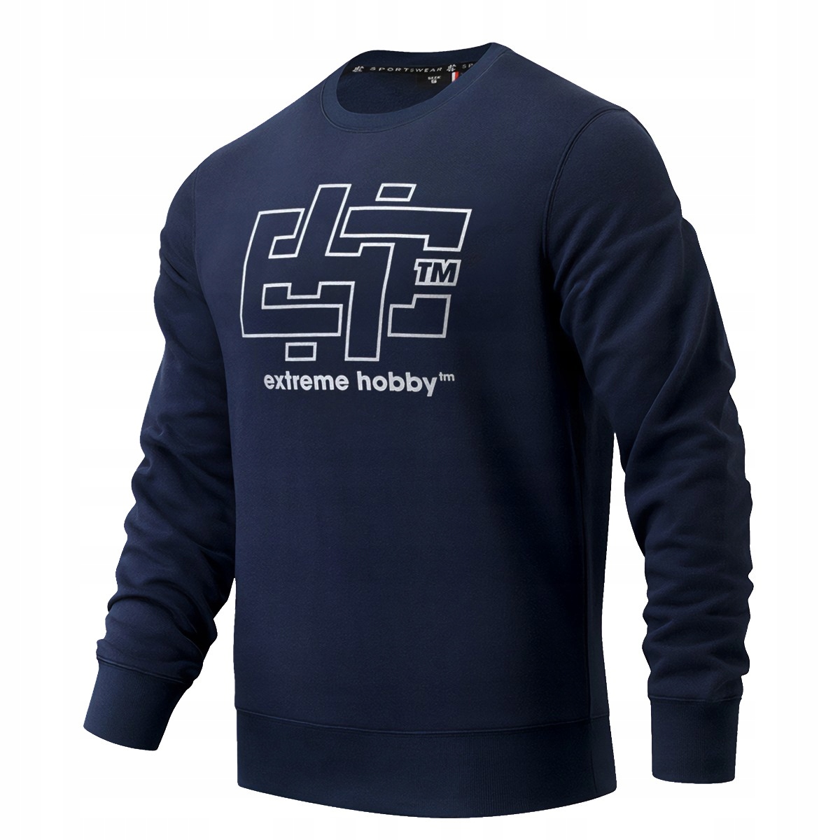 Pánská Mikina bez kapuce Extreme Hobby Crucial S Tmavě Modrá