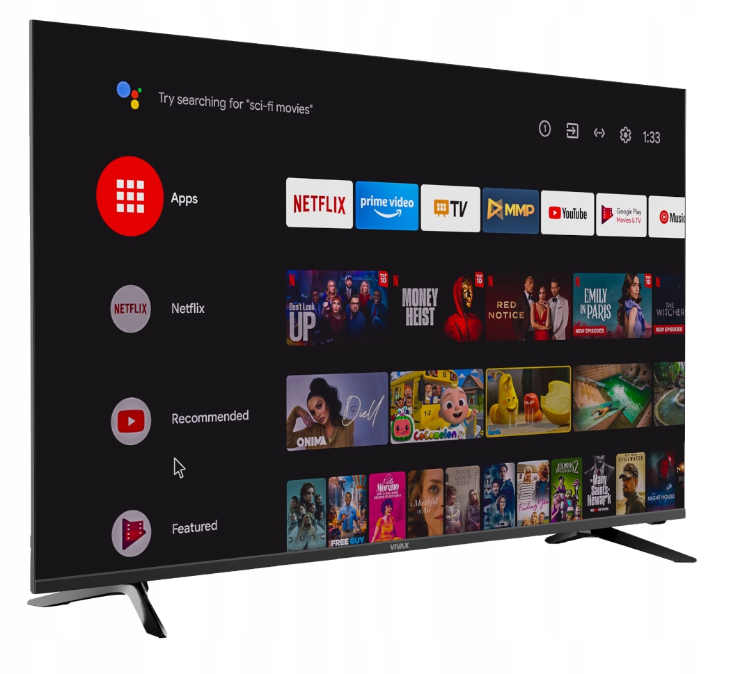 

Smart Tv 50 Vivax 50UHD10K 4K Bezramkowy Android11