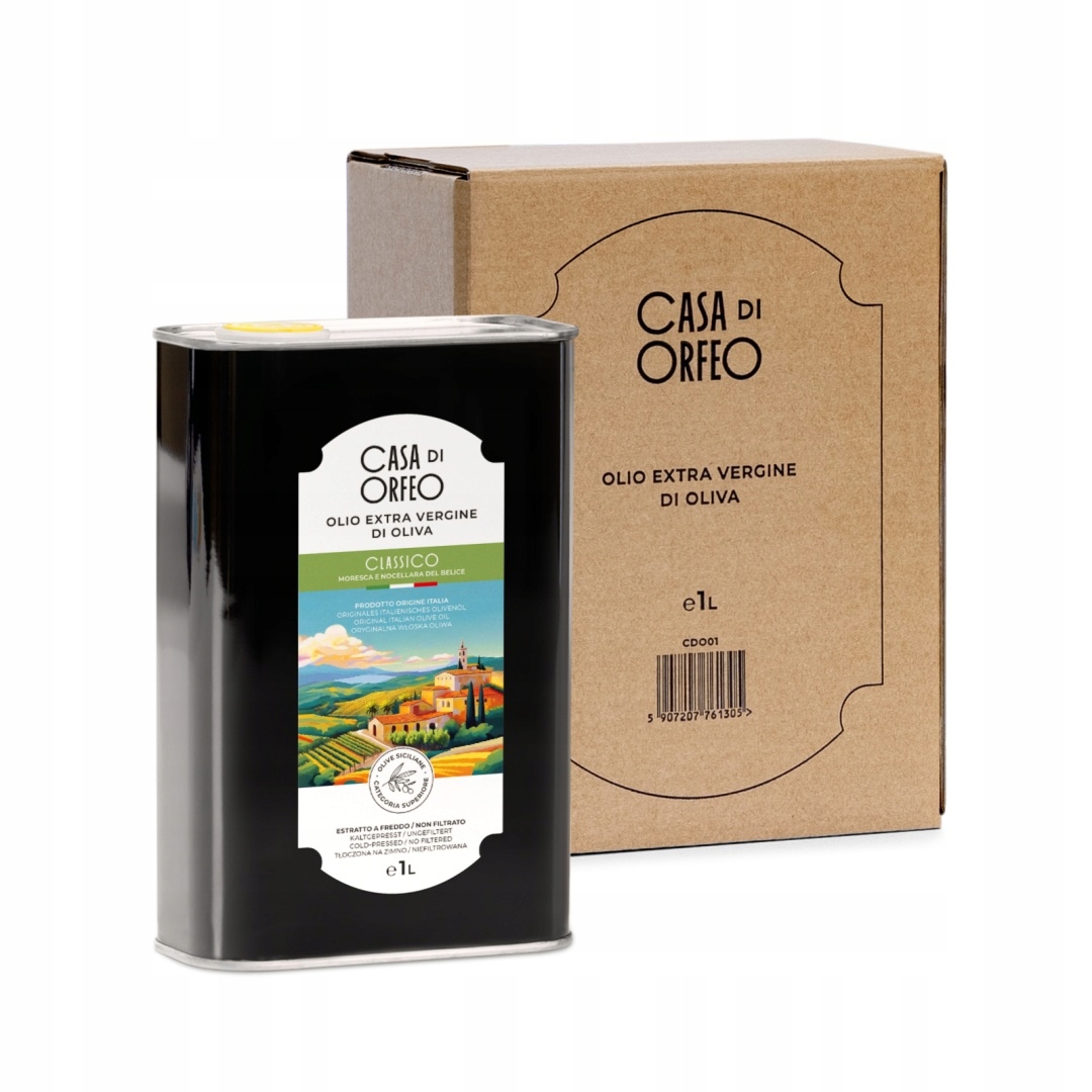 Levně Olej Extra Vergine Casa di Orfeo 1 litr Sicílie 2025/2026