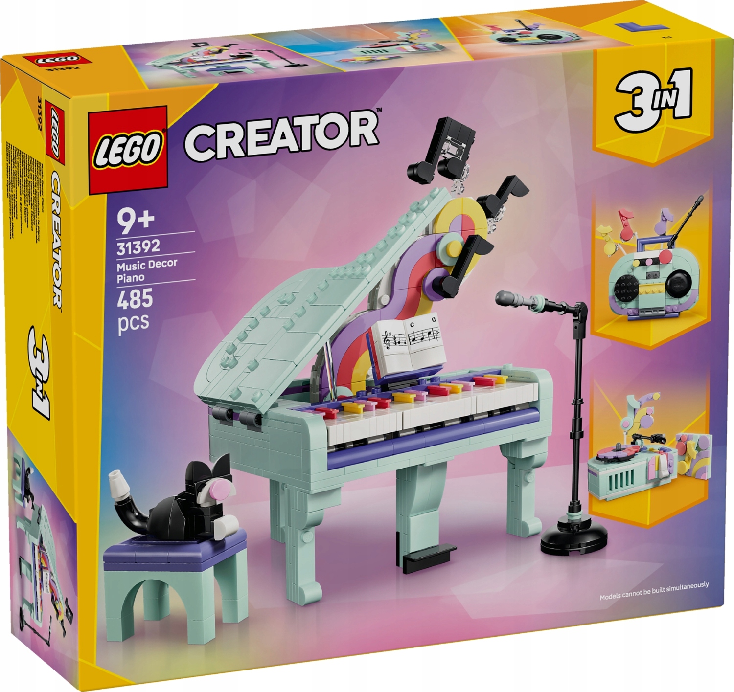 31392 Lego Creator – Dekorativní klavír s kočkou