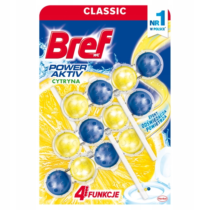 

Bref Power Zawieszka Wc Soczysta Cytryna 3x50g