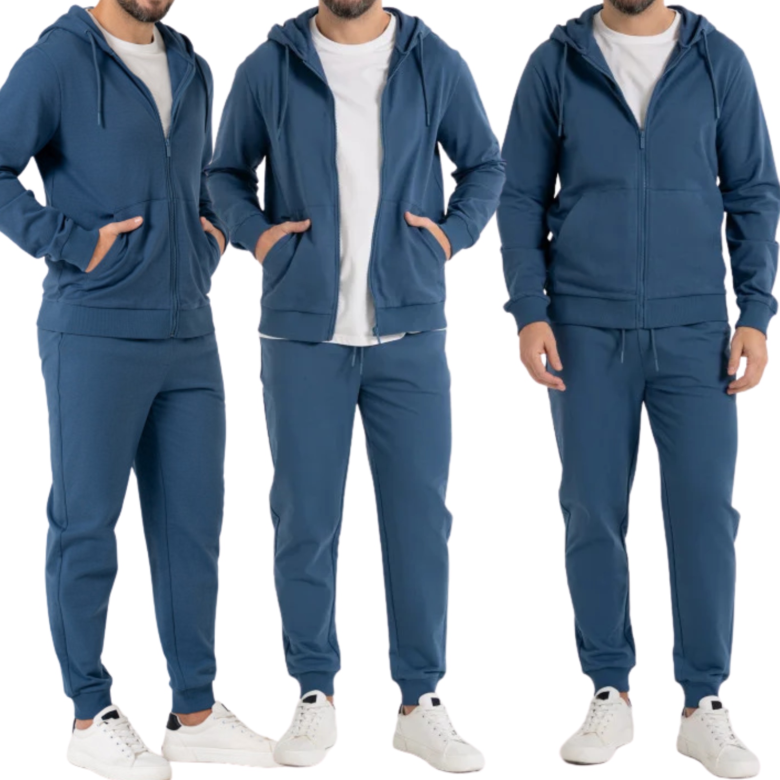 Teplákovka Pánská Rozepínací Mikina s kapucí a teplákové kalhoty Bavlna Moraj XXL