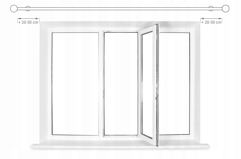 Karnisz pojedynczy srebrny 16 mm 200 cm Kod producenta 24-2557