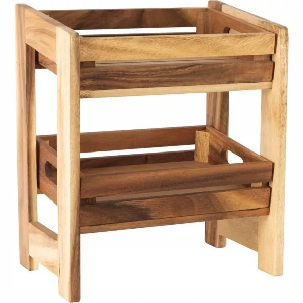 Gastro Servírovací stojan dřevěný, výška 400 mm