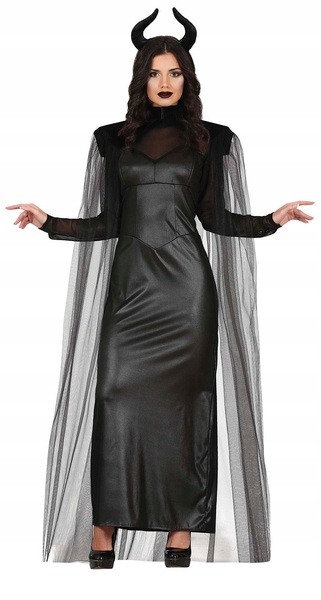 Kostým Zlá Čarodějnice Černá Ďáblice Halloween M