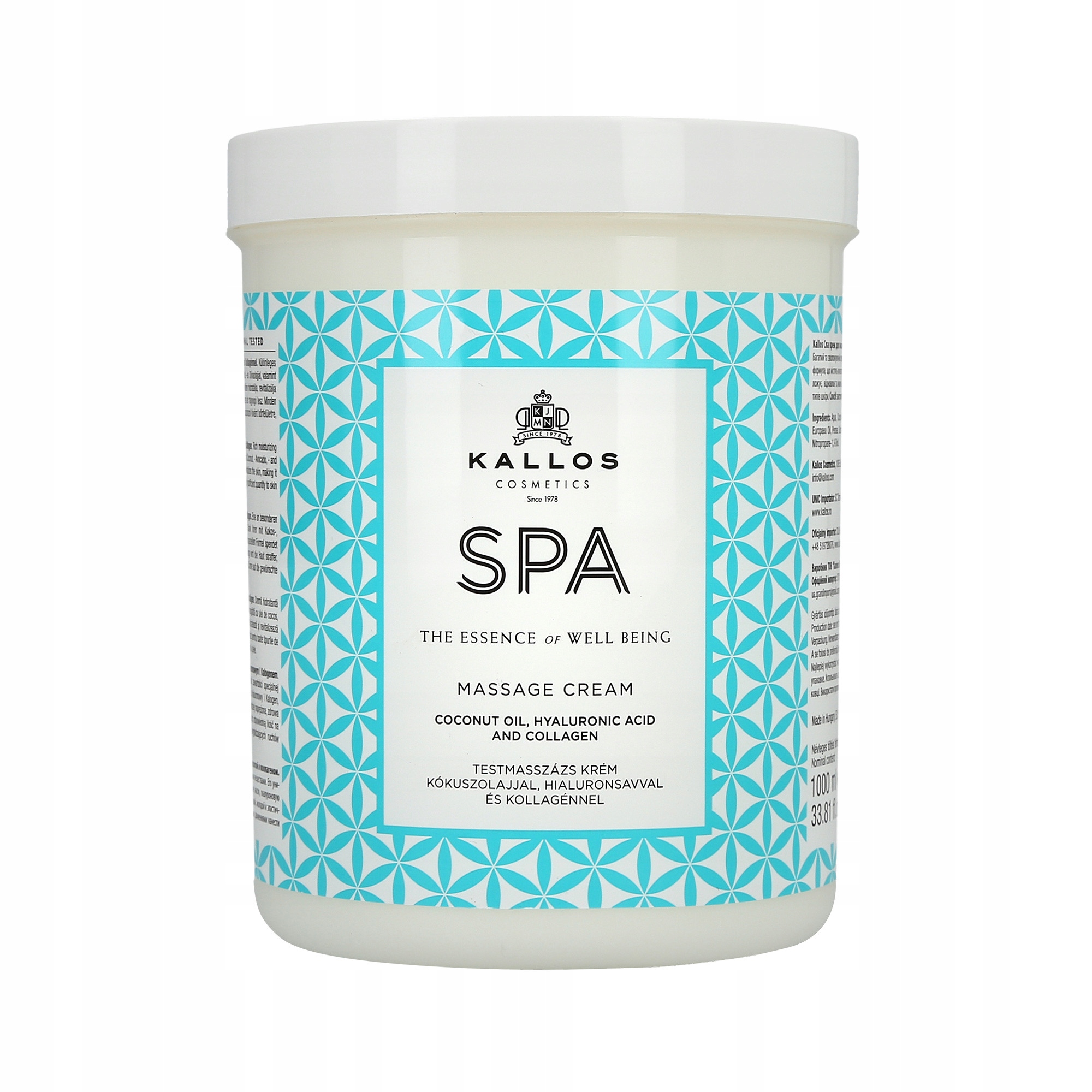 KALLOS SPA KREM DO MASAŻU CIAŁA 1000ML