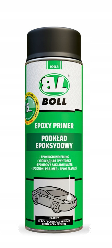 Boll podkład epoksydowy spray 500ml Czarny konserwacja powierzchnie metal.