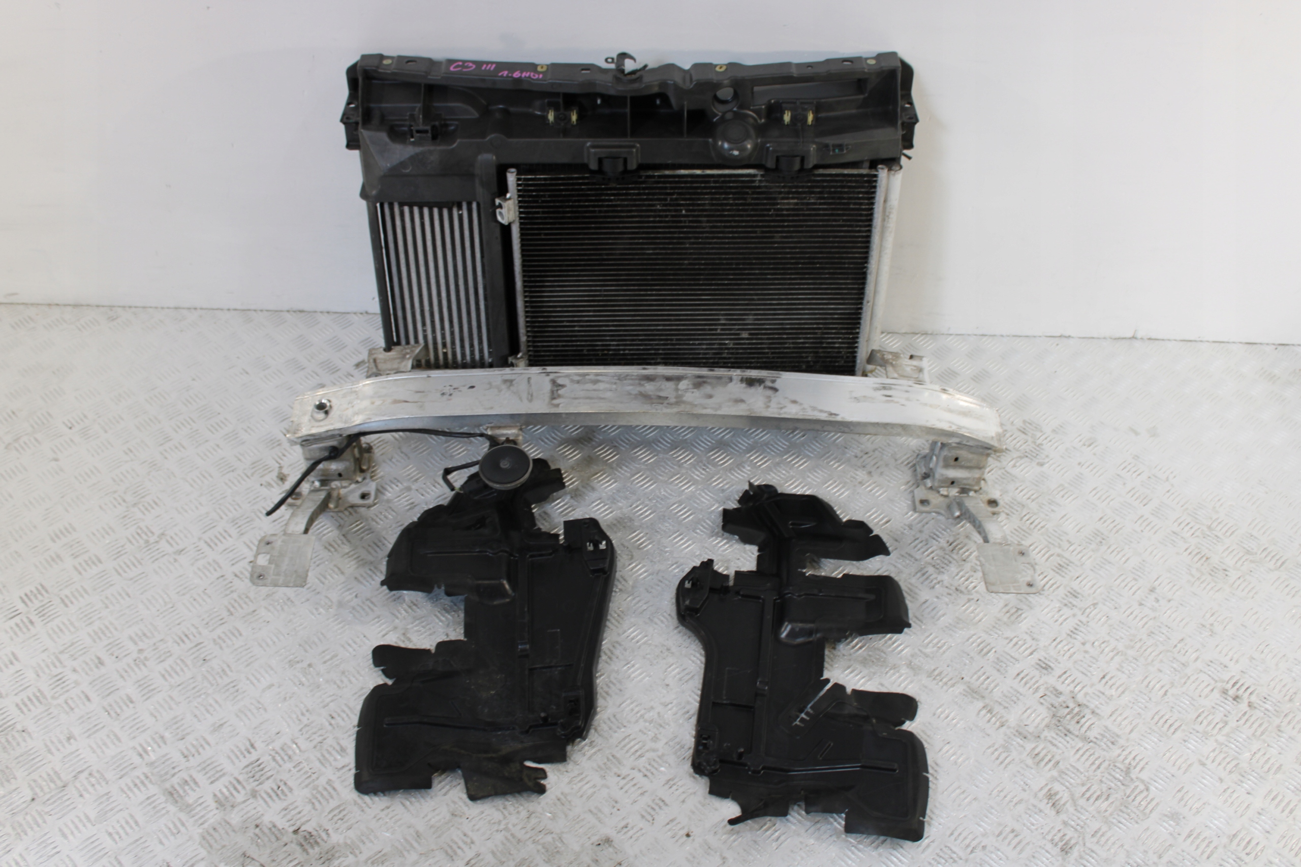 support panel for radiators front pillar radiator CITROEN C3 III 3 1,6 HDI