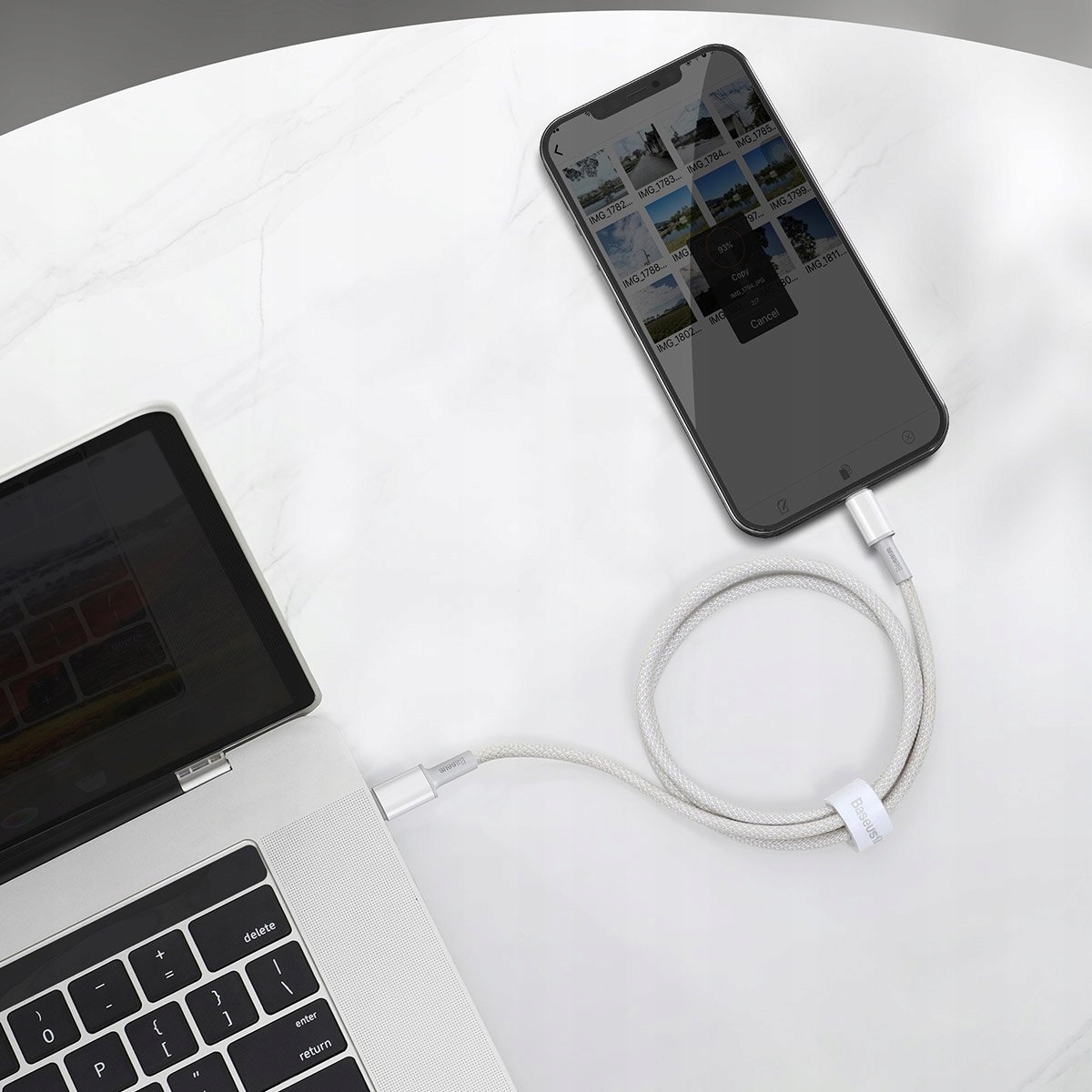 Kabel USB-C do Lightning Baseus 20W PD 2m biały Marka Baseus