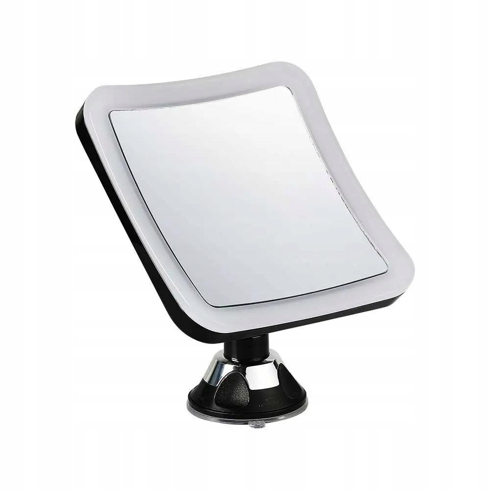 V-tac Zrcadlo přenosné 3,2W Led koupelna make-up 4xAAA fi.17CM chrom
