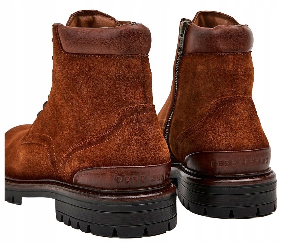 Buty PEPE JEANS NED BOOT ANTIC sztyblety skórzane Rozmiar 32