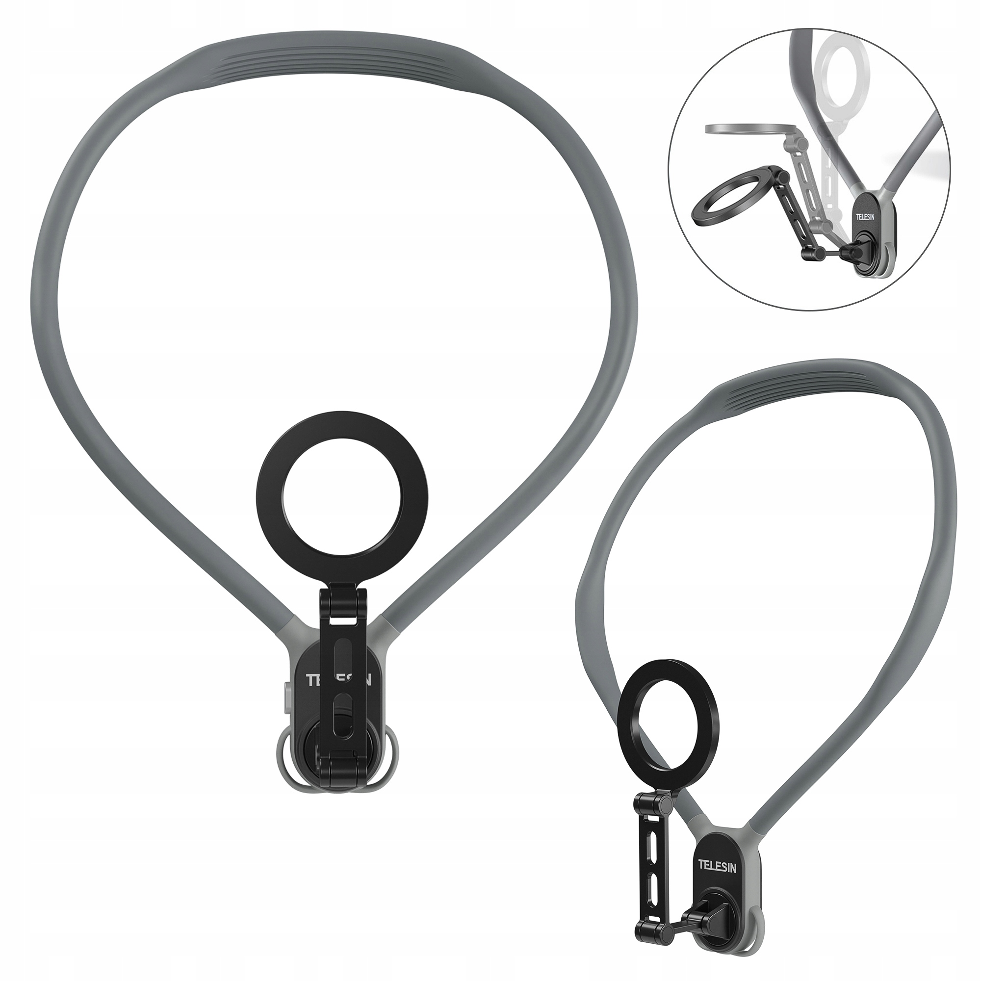 Opaska na szyję z uchwytem magnetycznym Telesin MNM-002 do smartfonów