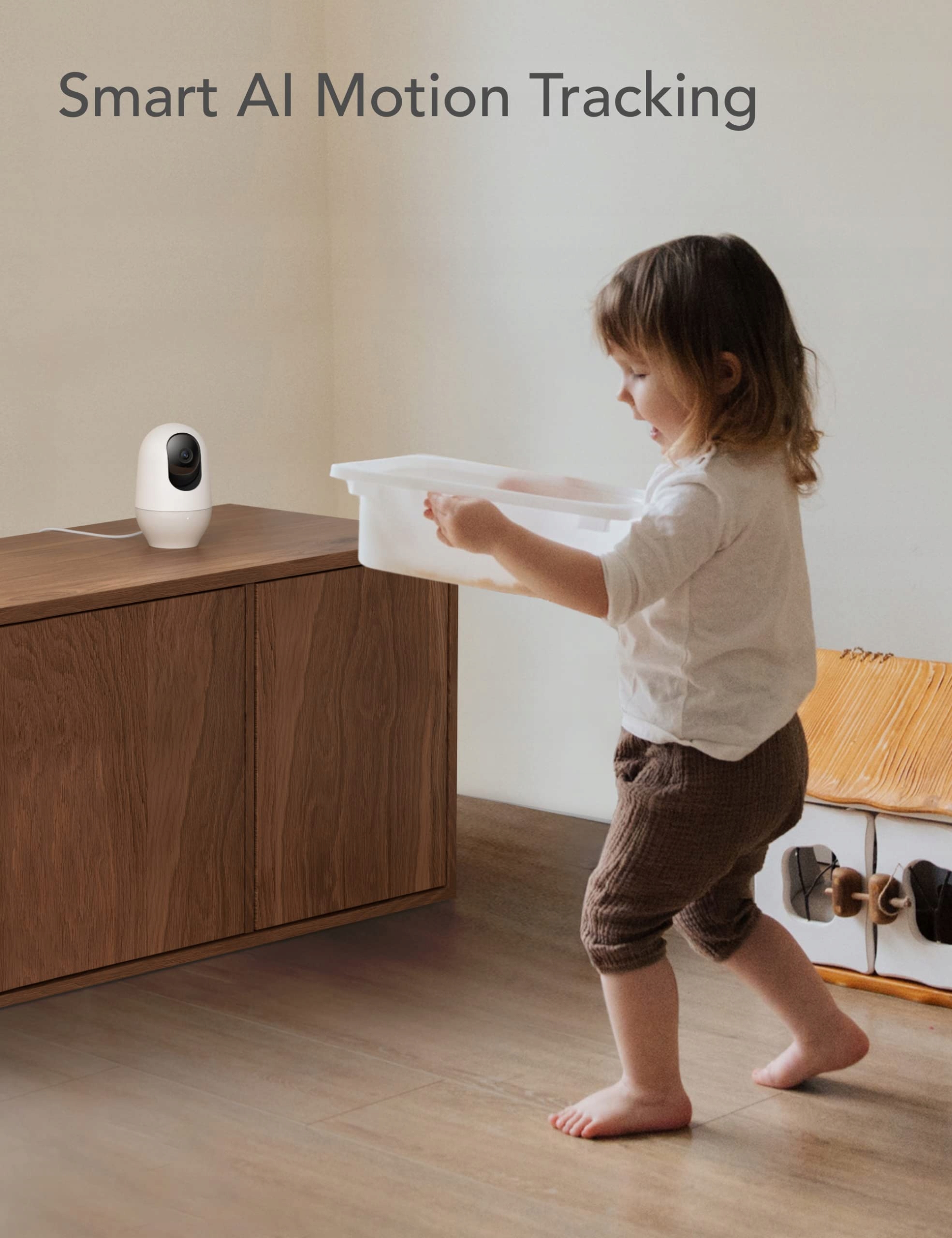 NOOIE Kamera 5G Dla Dzieci 2K WiFi 360 Stopni IR Nocna Z Alexa Audio — miniatura 5
