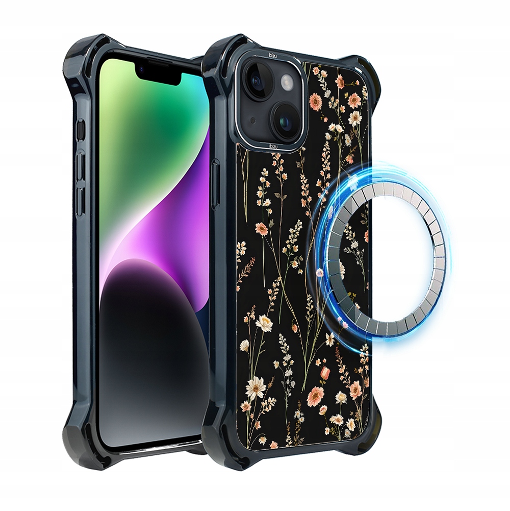 Pouzdro pro iPhone 14 Plus Ibizu DropGuard Ultra s MagSafe, severní zahrada