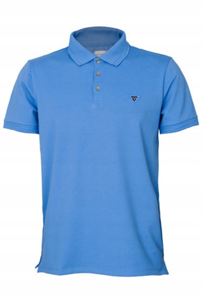 Guess tričko pánské polo modré, Velikost XL