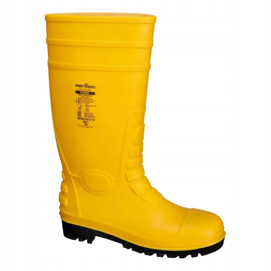 Holínky Total Safety S5, voděodolné, odolné proti propíchnutí vel. 45, žlutá R