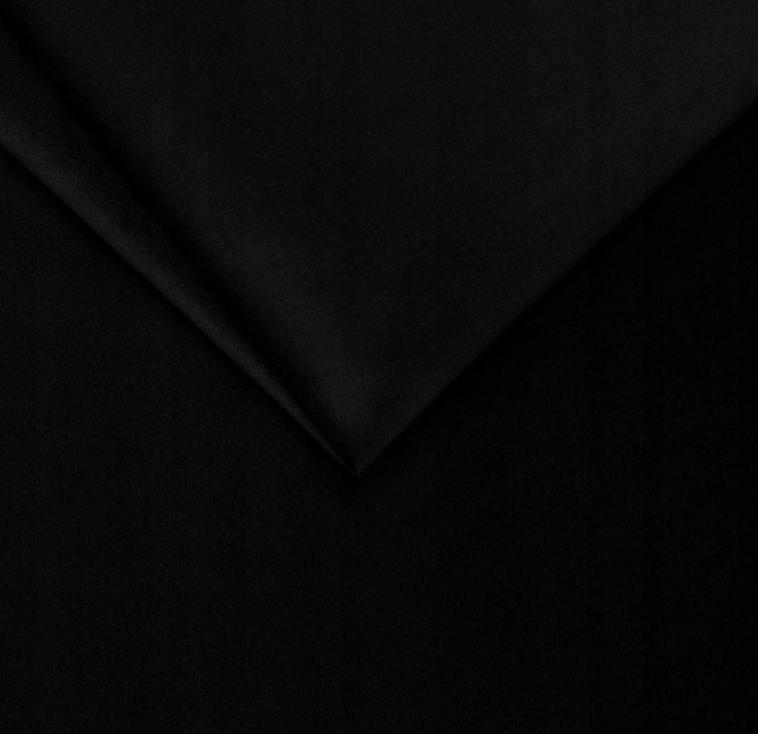 TKANINA MATERIAŁ WELUR ZASŁONA PLUSZ CZARNA