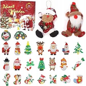 KALDENDARZ ADWENTOWY Z OZDOBAMI DLA DZIECI