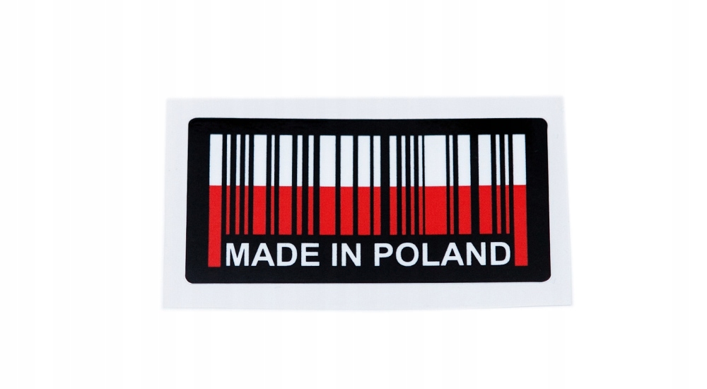 Naklejka na samochód Made in Poland 8cm Fso Polonez Fiat 125p 126p Żuk Nysa