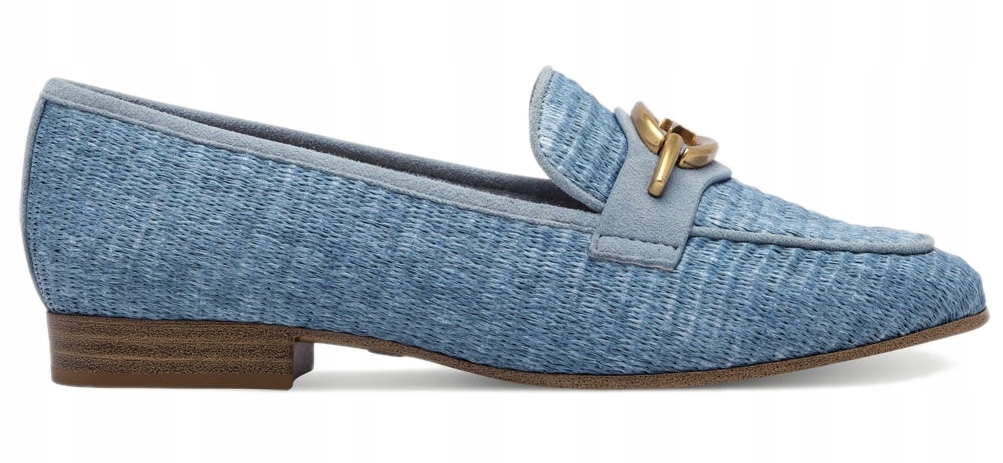 Tamaris modré dámské mokasíny na nízkém podpatku, nazouvací, velikost 39