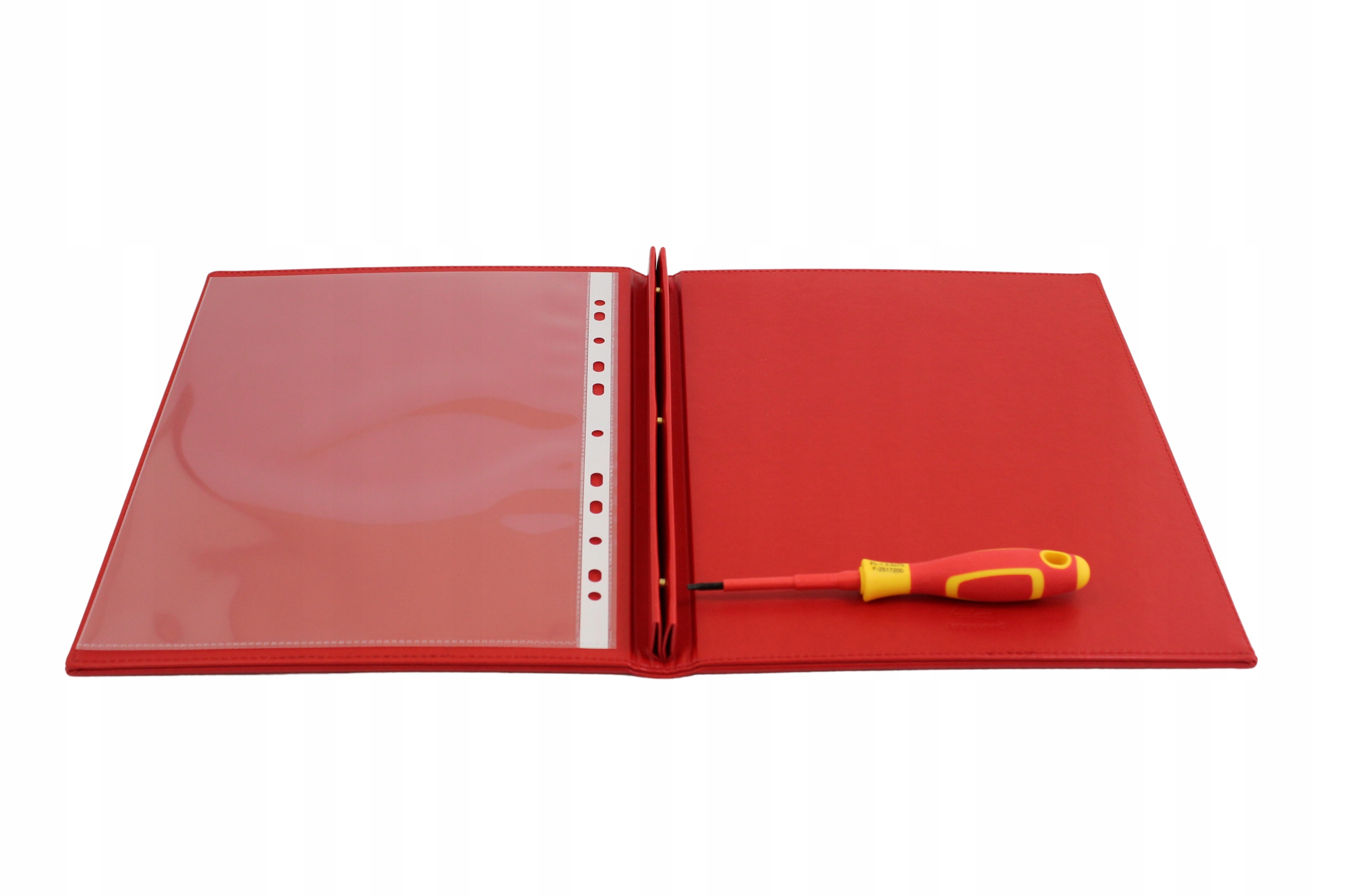 Karta menu karta dań z czerwonej ekoskóry Marka inny