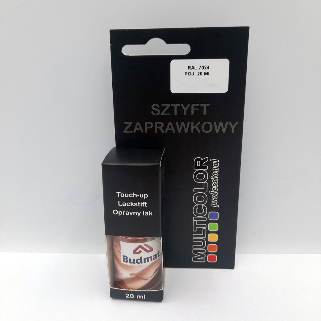 Lakier sztyft zaprawkowy 20 ml grafit Ral 7024 Budmat