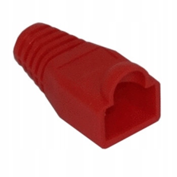 Osłona na RJ45 (8p8c) czerwona /10szt./