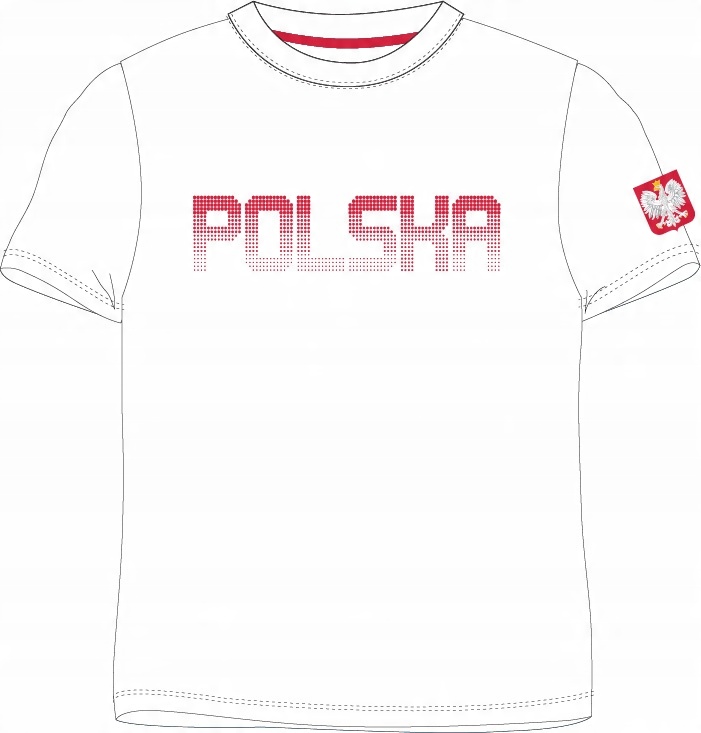 

Nowa Bluzka licencja Polska Orzeł 134/140*biel