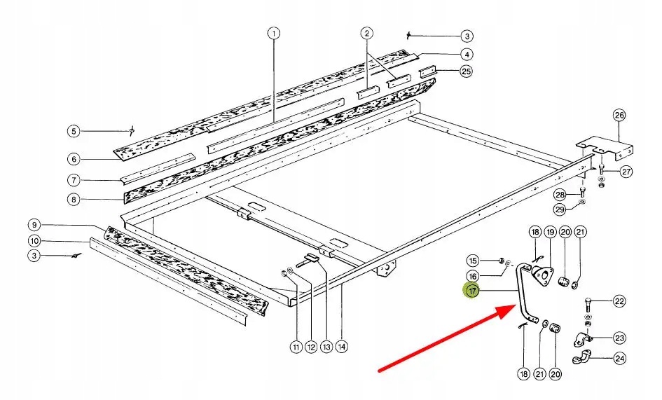 726378.0 Ramię podsiewacza Producent części Claas