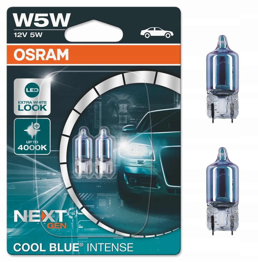 

W5W Osram Cool Blue Next Gen 4000K Xenon Led x2