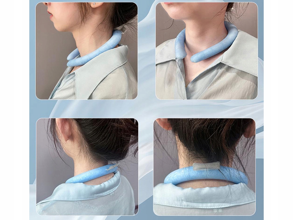 KOMPRES CHŁODZĄCY NA SZYJE KARK OKŁAD LETNI ZIMNY Model OPASKA NA SZYJĘ