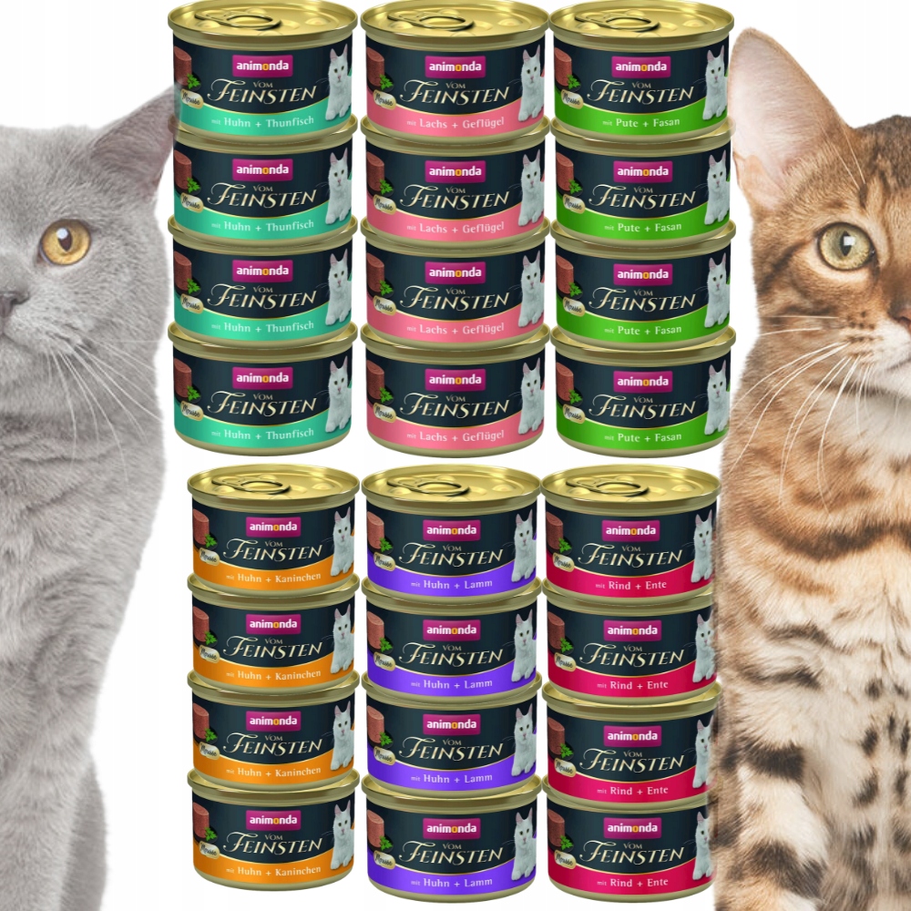 Levně mokré krmivo pro kočky Animonda Vom Feinsten Pěna Mix Chutí 85 g*24 ks
