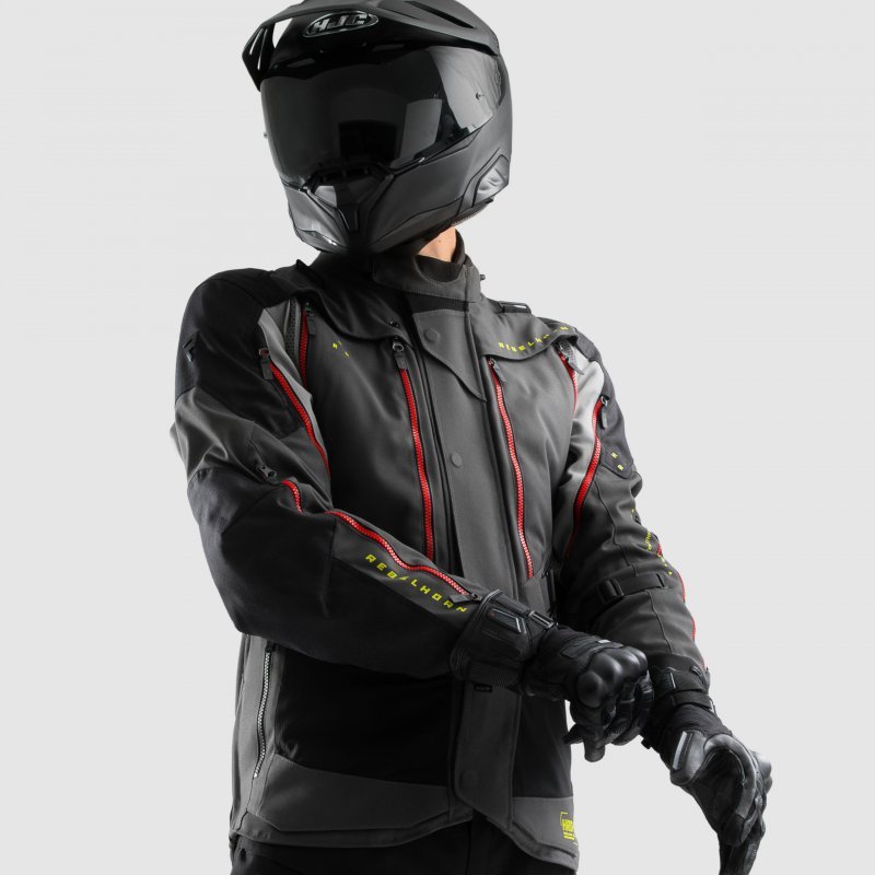 Textilná Motocyklová Bunda Rebelhorn Hardy 3.0 Dark Grey XL