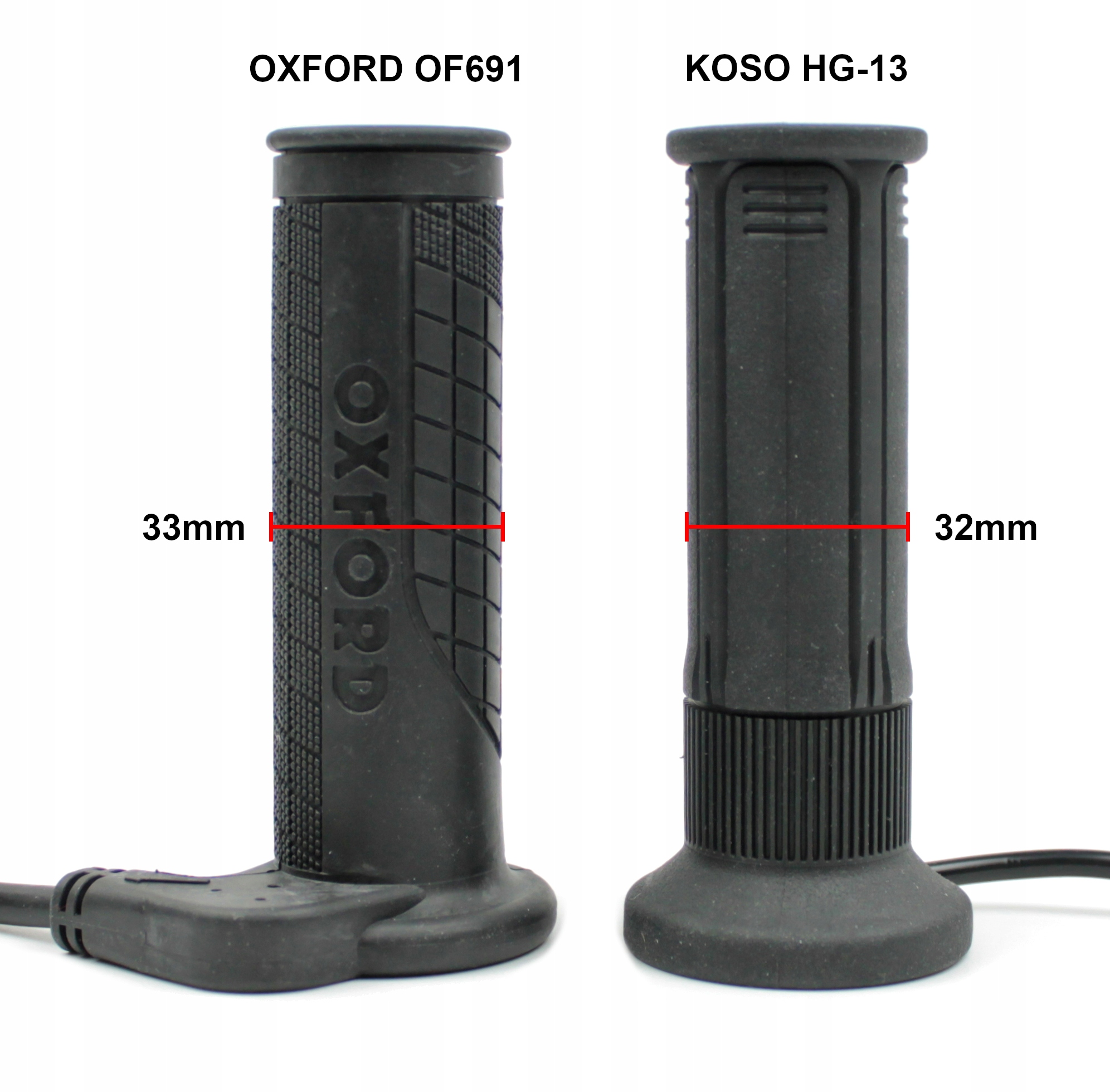 KOSO PODGRZEWANE MANETKI ZE STEROWNIKIEM 22 25MM Part number AX0410I0