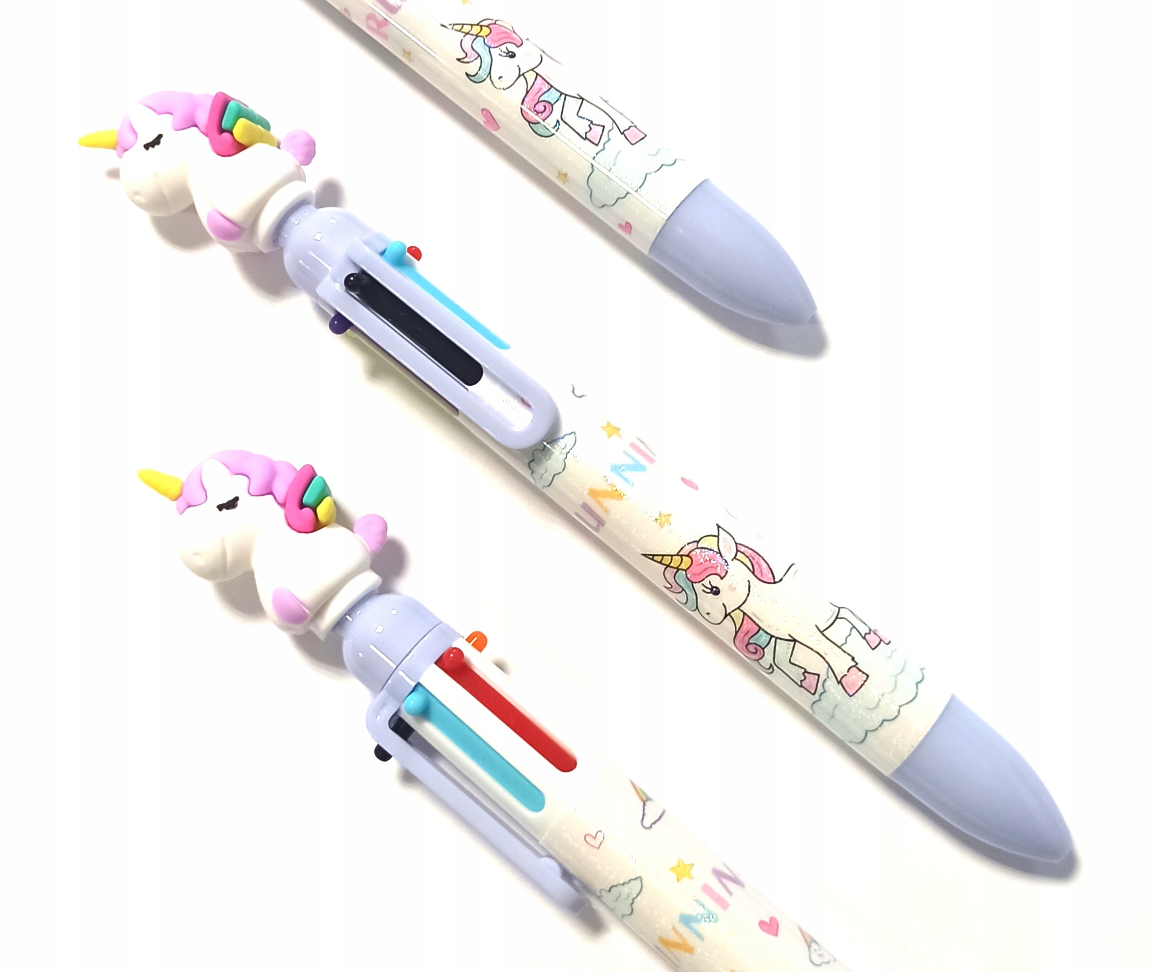 DŁUGOPIS 6 - KOLOROWY DZIECIĘCY WIELOKOLOROWY MULTIKOLOR 6W1 JEDNOROŻEC