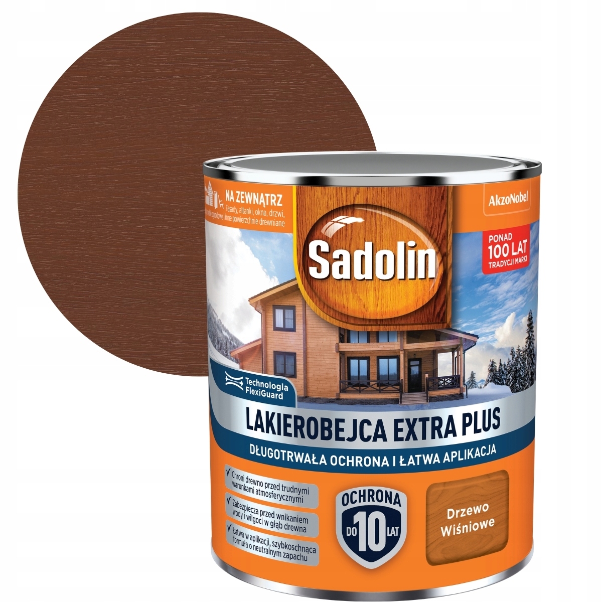 Sadolin Lakobejca Na Dřevo Extra Plus 4,5L Třešňové dřevo