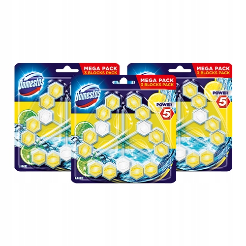 

Domestos Trio Power 5 Kostka Toaletowa 9x55g Lime