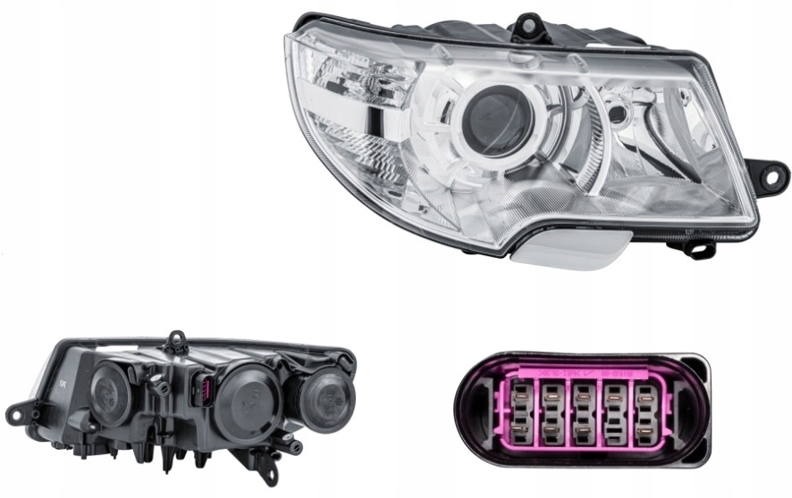 фара правая SKODA SUPERB 08-13 Hella