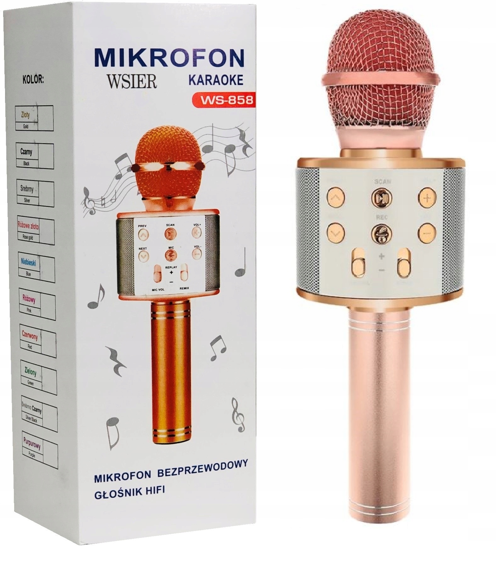 Hrací mikrofon Hudební Nástroje pro Děti Mikrofon pro dívky