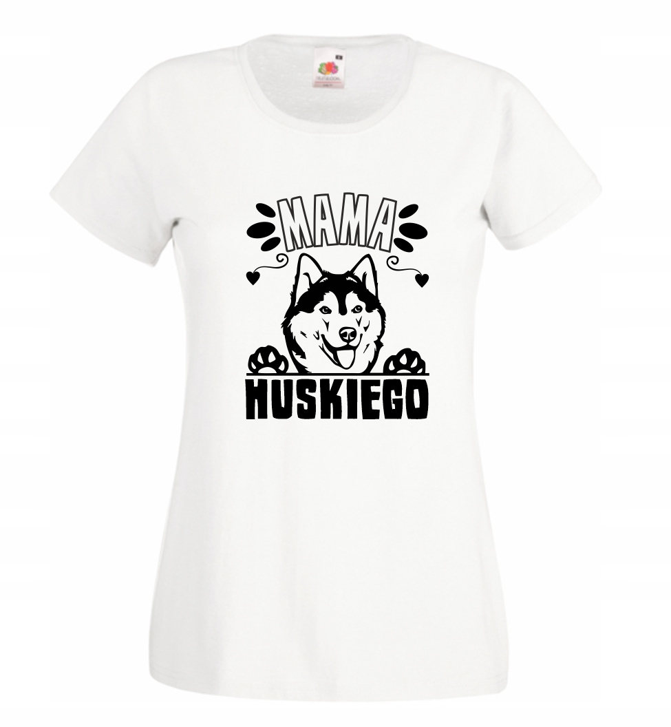 

Koszulka damska Mama Huskiego Husky r. L