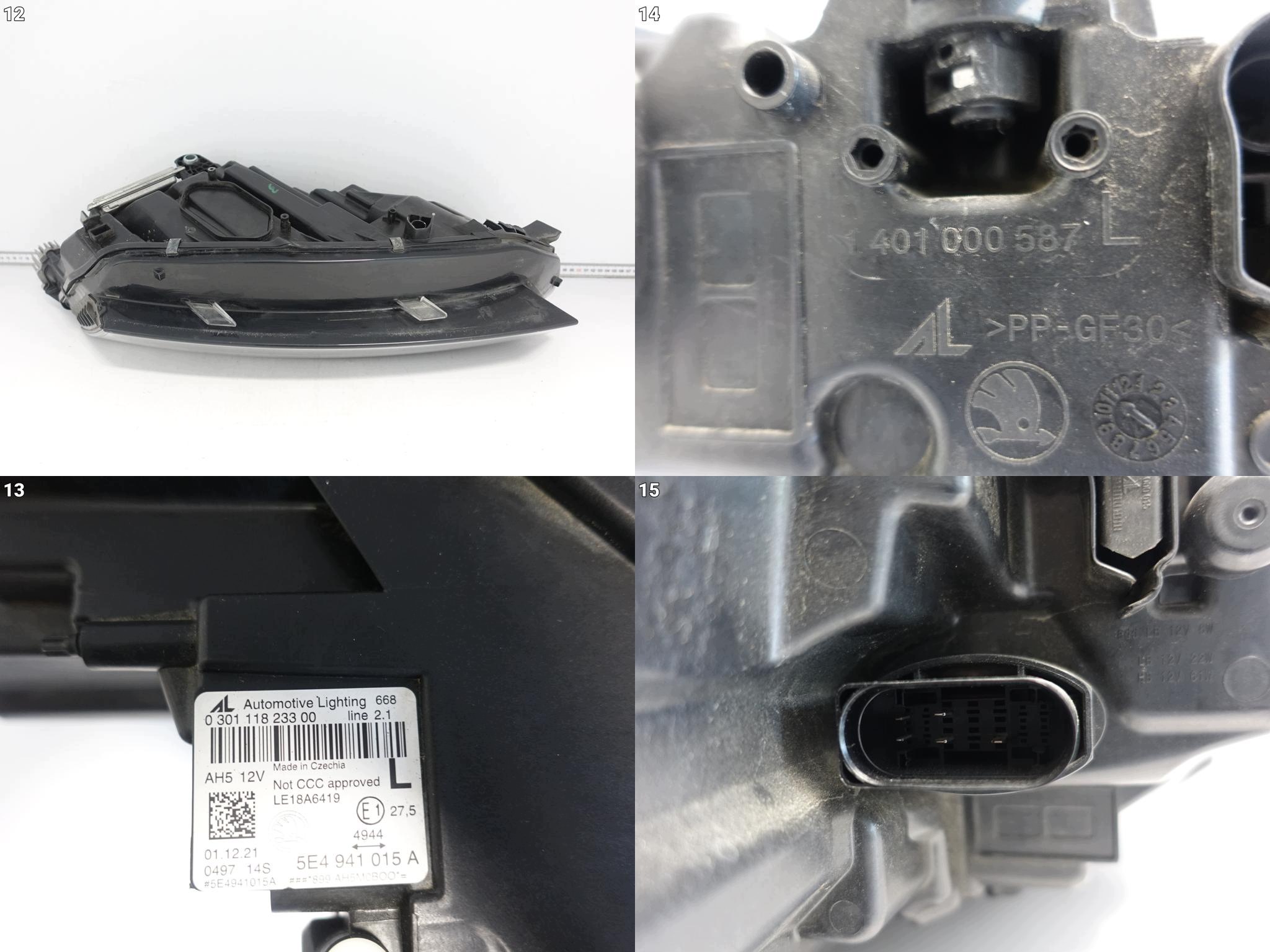 SKODA OCTAVIA IV 4 5E4 20-24 light FULL LED CRYSTAL LIGHTING left front EU