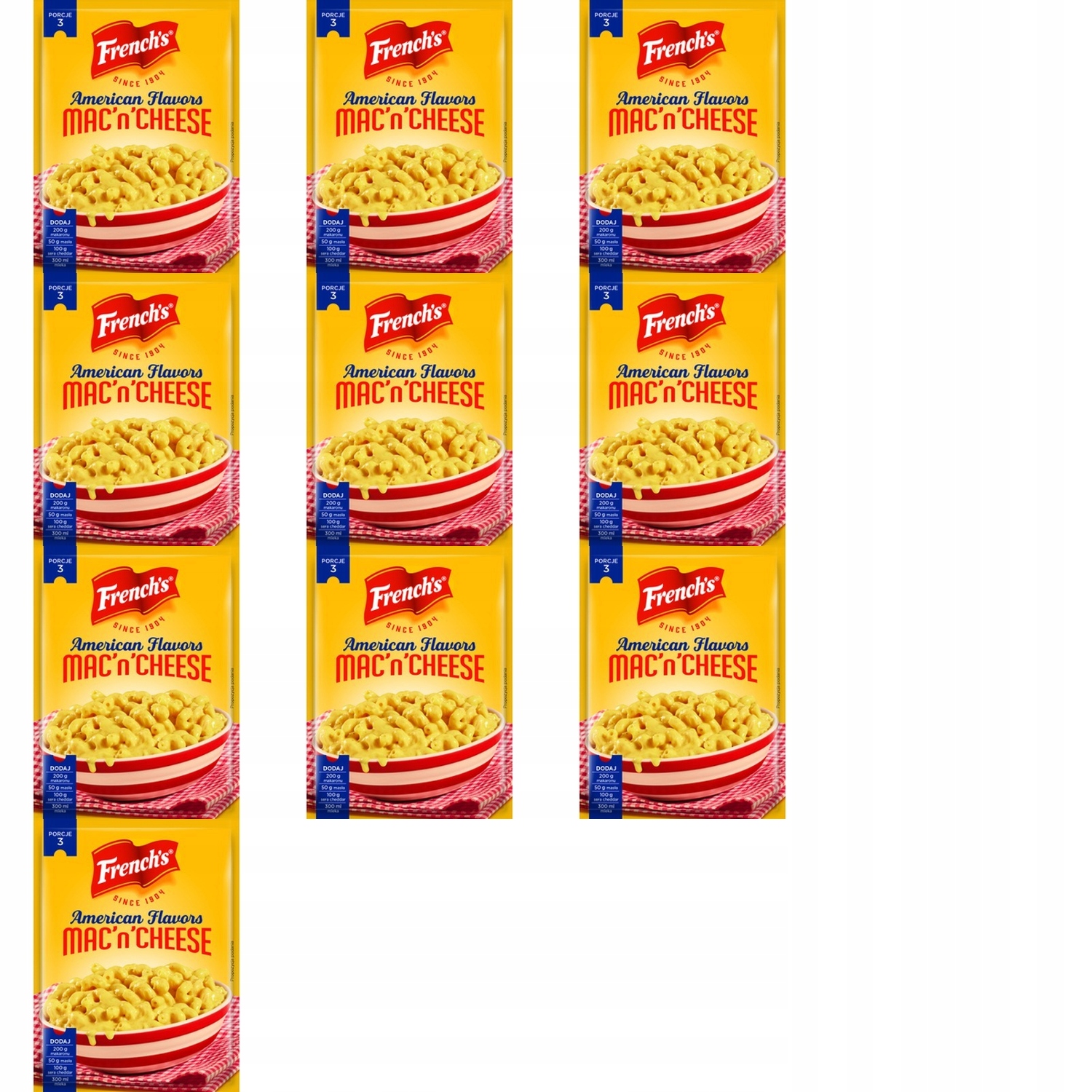 10x 30g French's fix pro mac'n'cheese Karton