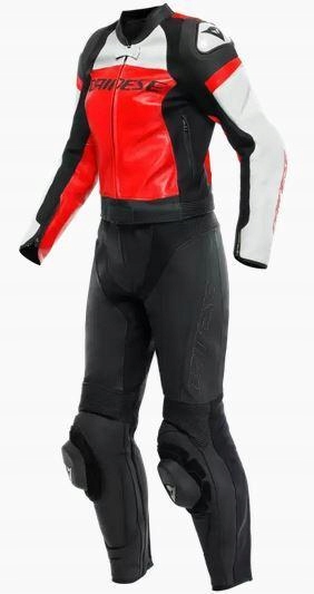 Dámska motocyklová kombinéza Dainese Mirage 2PCS čierna/červená Veľkosť