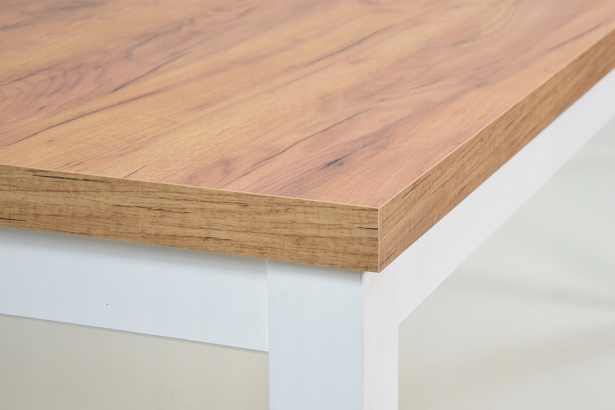 Rozkładany stół 80x120 i 4 DREWNIANE krzesła SALON Grubość blatu 4.8 cm