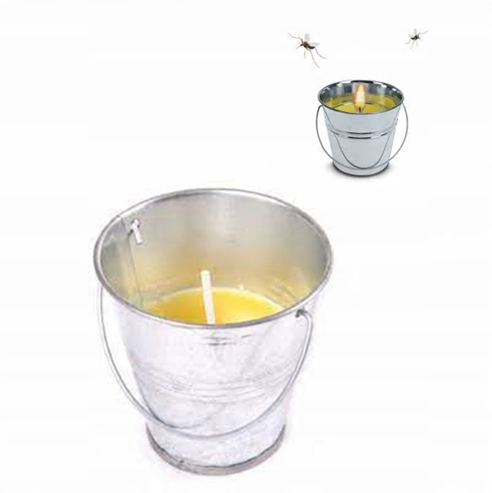 

Świeca na komary woskowa w wiaderku Citronella