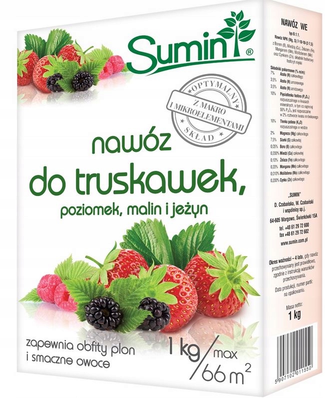 

Sumin Do Truskawek 1kg Nawóz Malin Poziomek